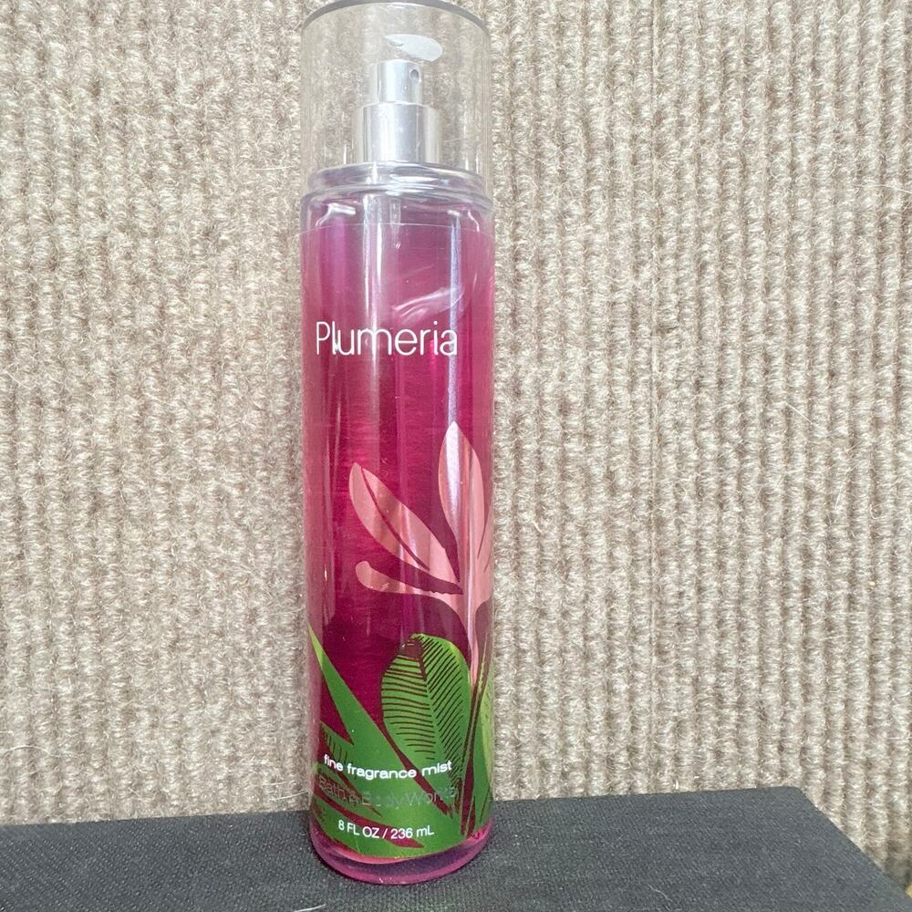 Bath & Body Works Plumeria Body Spray 8oz 5/8 Full